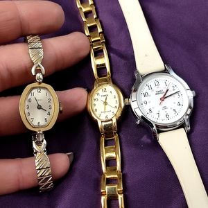 3 Timex women's watches